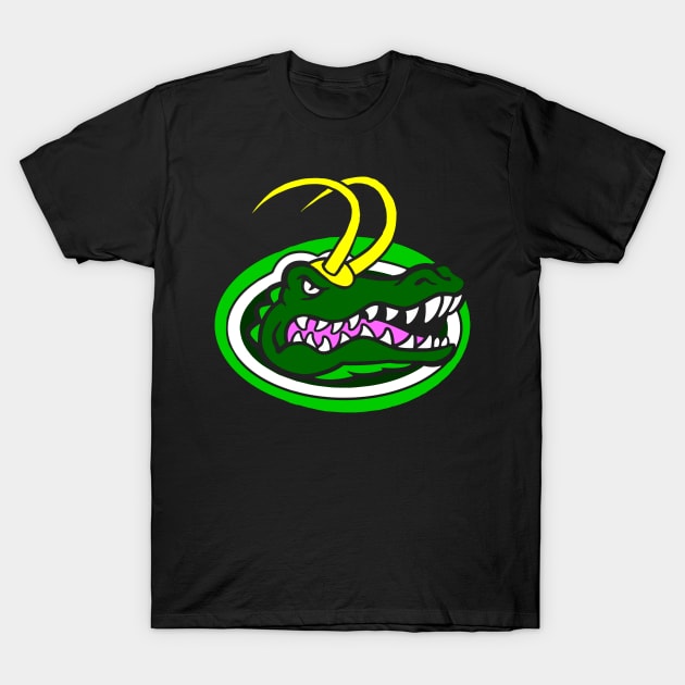 loki gators 2 T-Shirt by JonathanGrimmArt